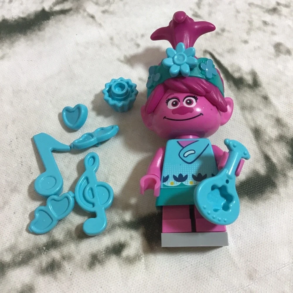 Lego Poppy 41252 41256 Trolls World Tour Minifigure W/ Accessories‎